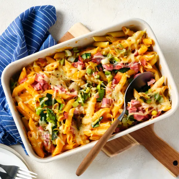 Nudel-Schinken-Auflauf