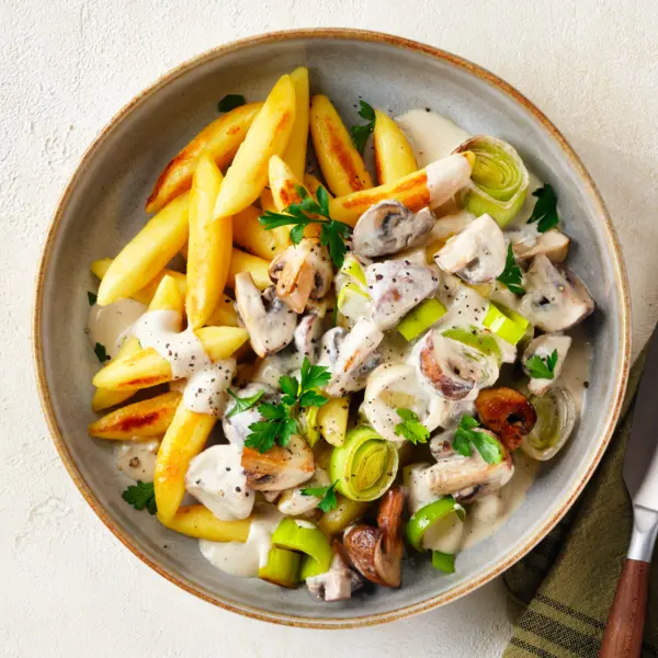 Schupfnudeln an Champignon-Rahm