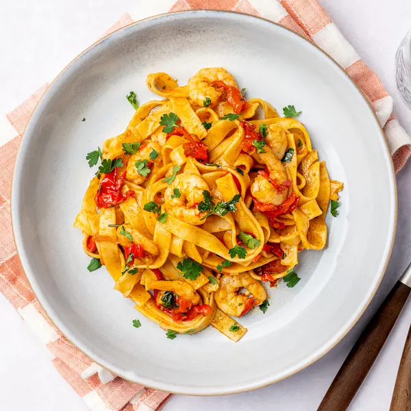 Piri-Piri Garnelen mit Tagliatelle