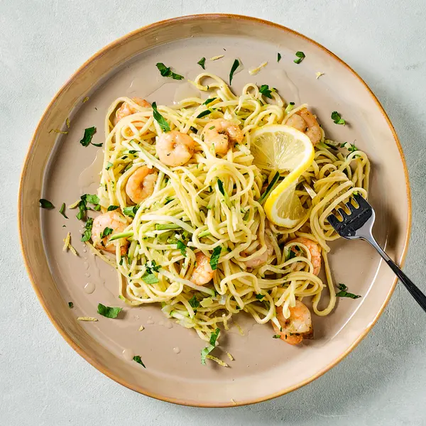 Spaghetti mit Garnelen Provencale