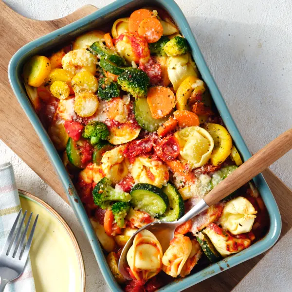 Tortelloni-Gratin mit nur 5 Zutaten