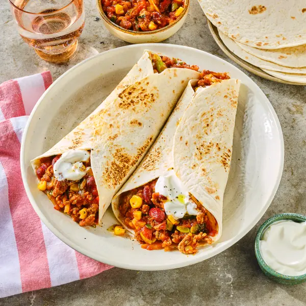 Burritos mit Hackfleisch