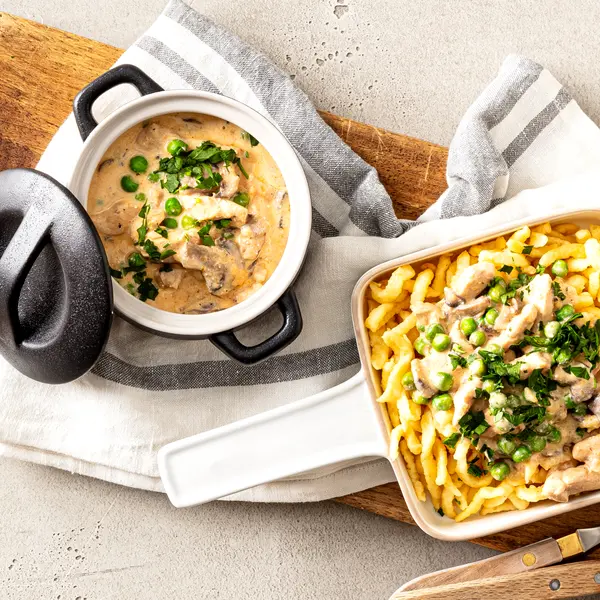 Hähnchengeschnetzeltes mit Spätzle