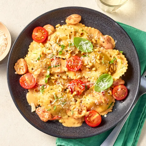 Cremige Tomaten-Ravioli