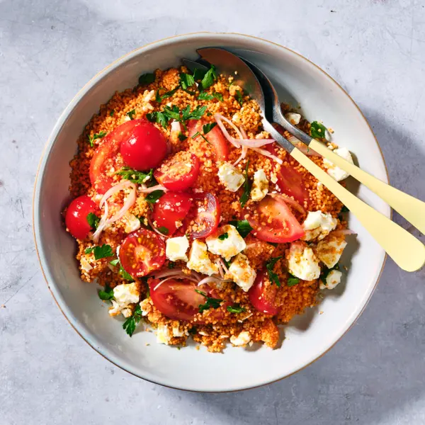 Couscous-Tomaten-Salat mit Feta