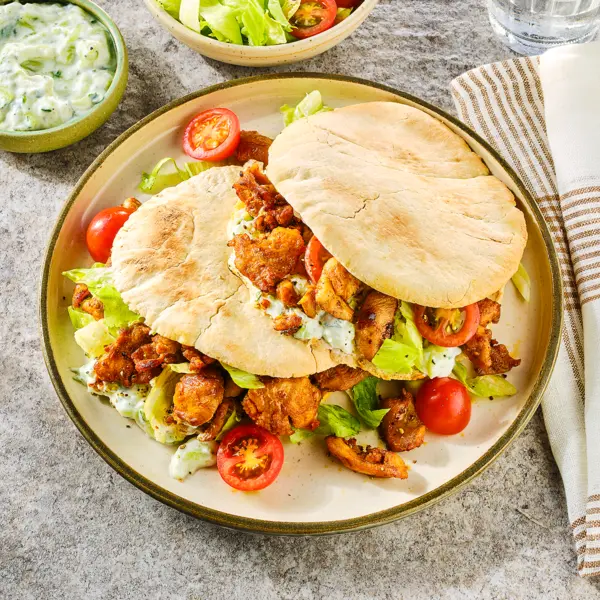 Pita-Kebab mit Zaziki