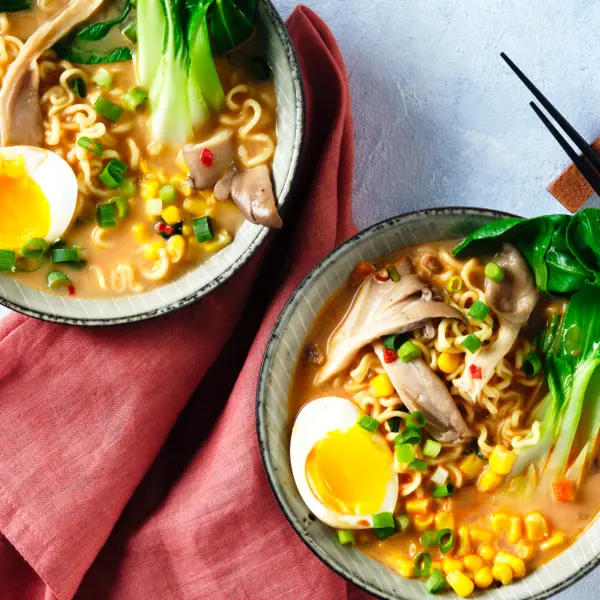 Schnelle cremige Ramen