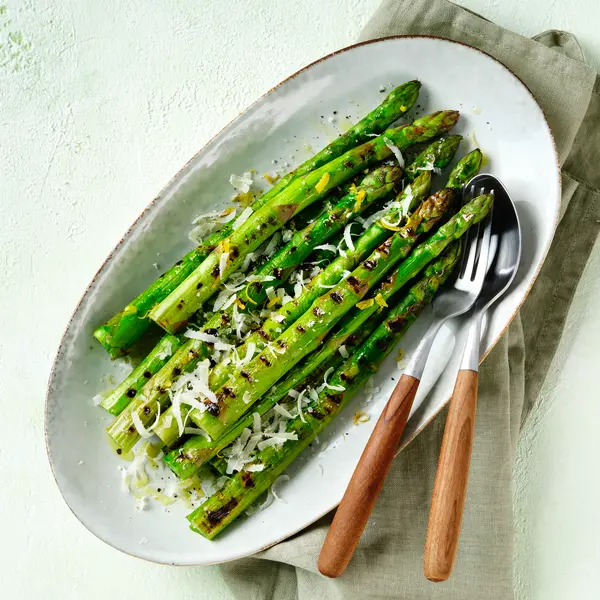 Gegrillter grüner Spargel