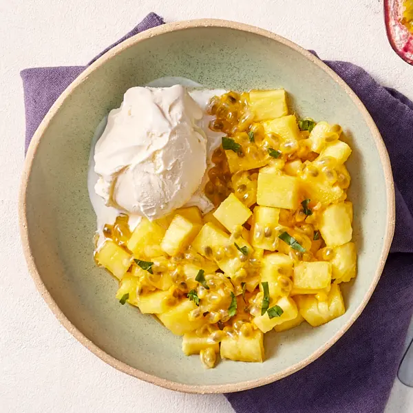 Ananas-Passionsfrucht-Tatar