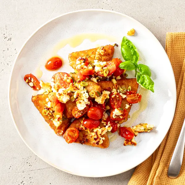 Überbackene Röstis mit Feta