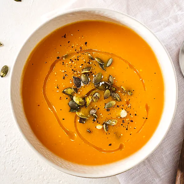 Klassische Kürbissuppe