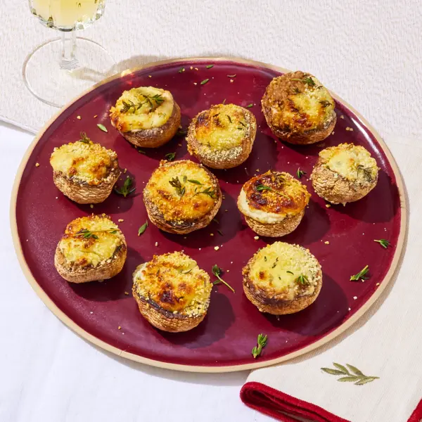 Gefüllte Champignons