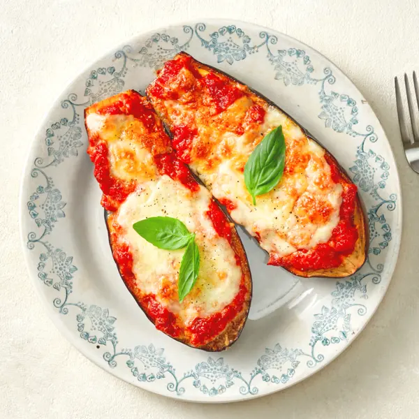 Superleichtes Auberginengratin