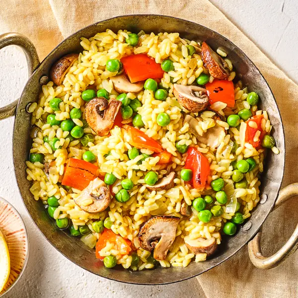 Einfache Gemüse-Paella