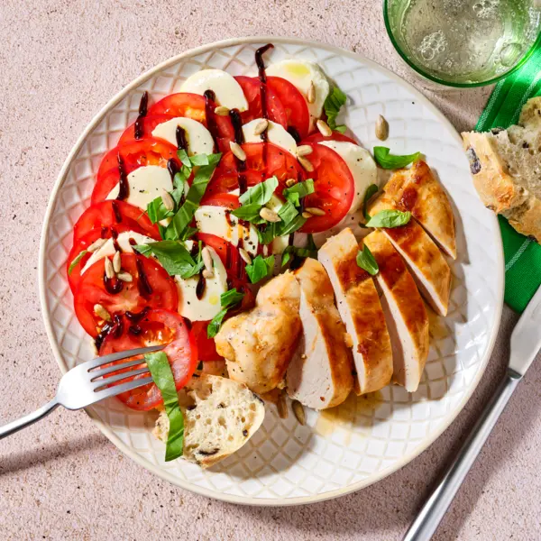 Balsamico-Hähnchen mit Tomate-Mozzarella