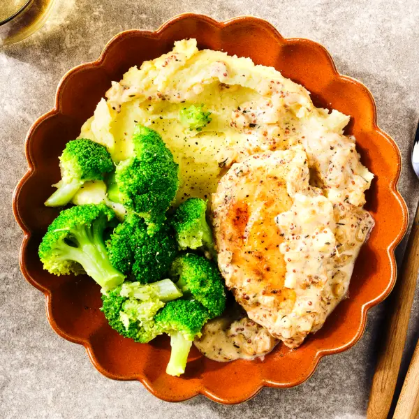 Hähnchen in cremiger Honig-Senf-Soße