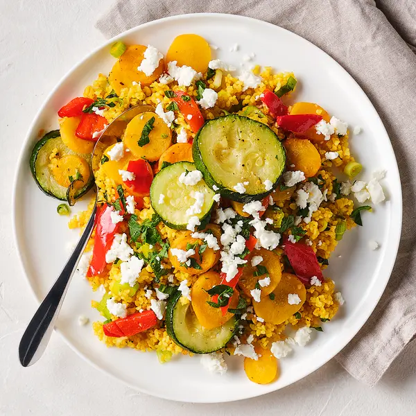 Bulgur mit gegrilltem Gemüse