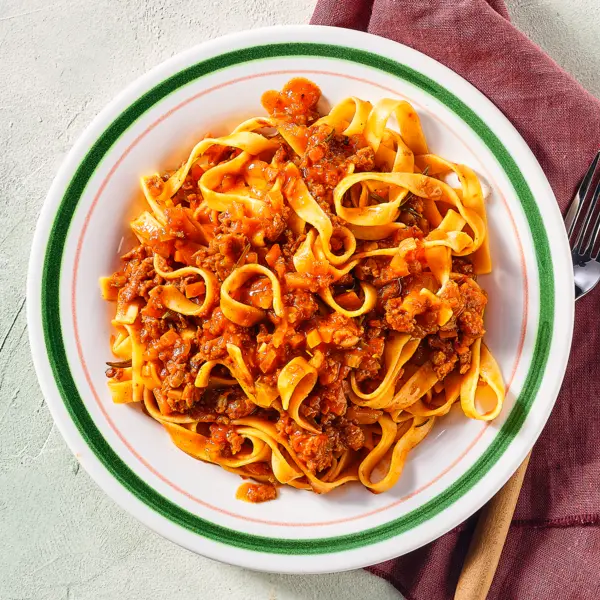 Vegane Tagliatelle ‚Bolognese‘