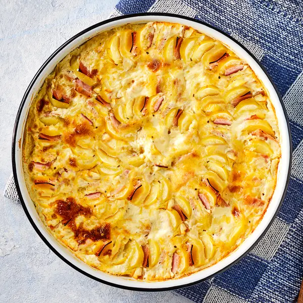 Kartoffel Schinken Gratin