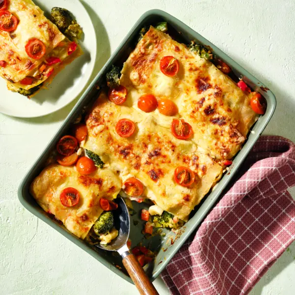 Gemüselasagne mit heller Soße