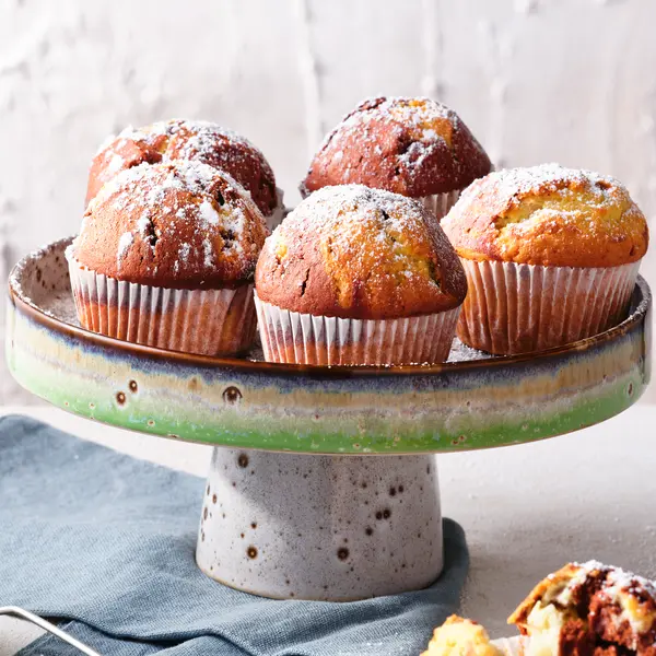 Einfache Marmor-Muffins