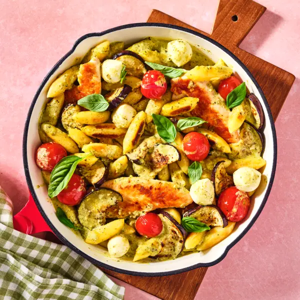Schupfnudeln in cremiger Pesto-Soße