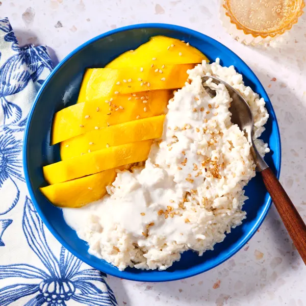 Einfacher Mango Sticky Reis