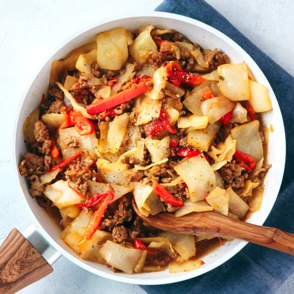 Kohl-Hack-Pfanne