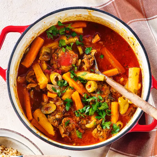Orientalischer Wurzel-Eintopf mit Couscous