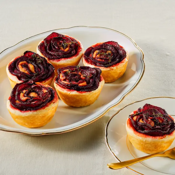 Rote-Bete-Tartlettes mit Thymian