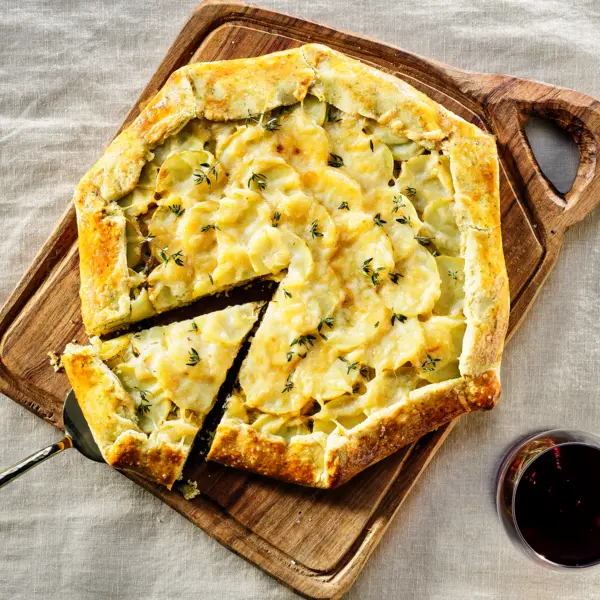 Kartoffel-Lauch-Galette