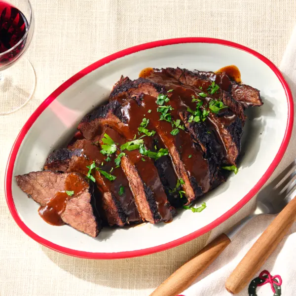 Klassischer Rinderbraten mit Soße