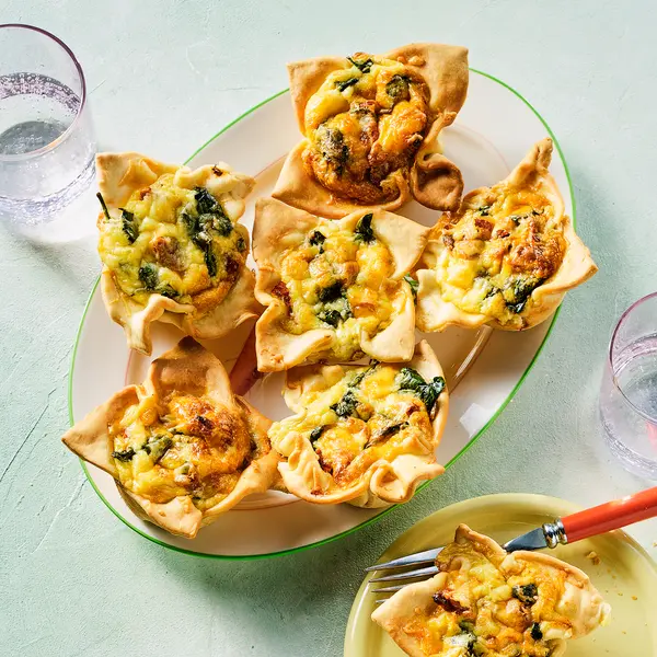 Mini-Quiches mit Spinat