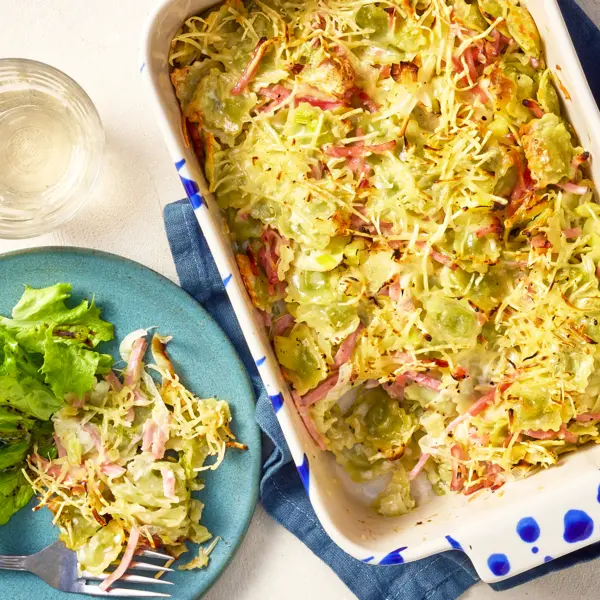 Cremiges Ravioli-Gratin
