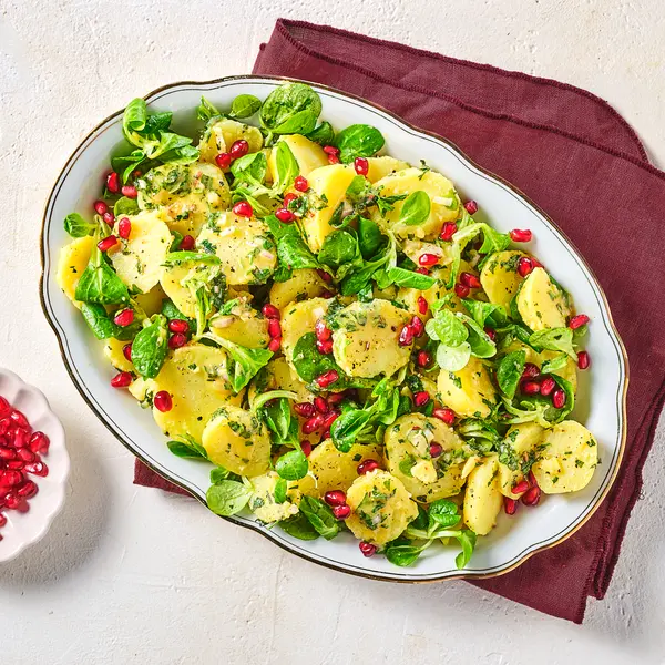 Kartoffelsalat mit Kräuterdressing