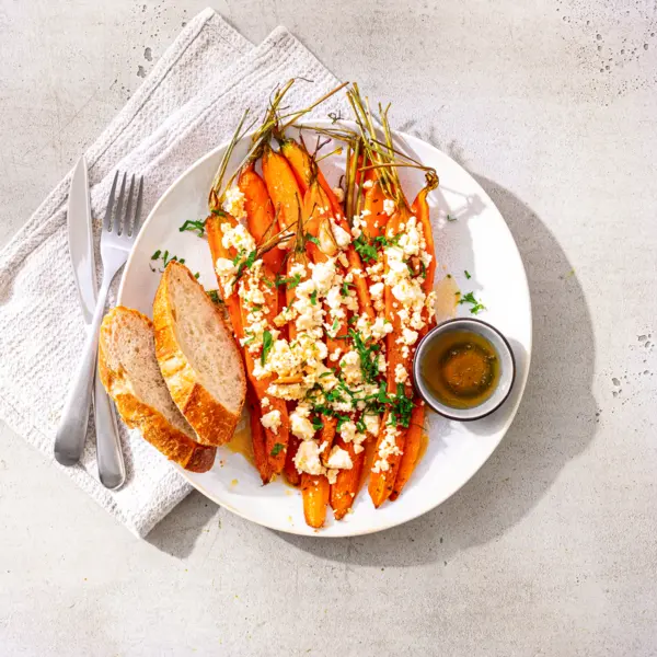 Honig-Röstkarotten mit Feta