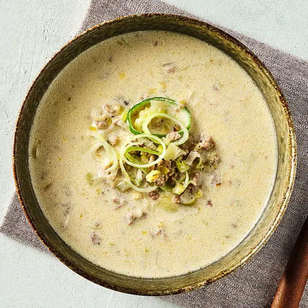 Käse-Lauch-Suppe