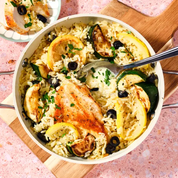 One-Pot Zitronen-Hähnchen mit Reis
