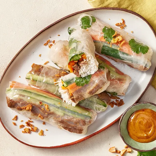 Sommerrollen mit Rindersteak