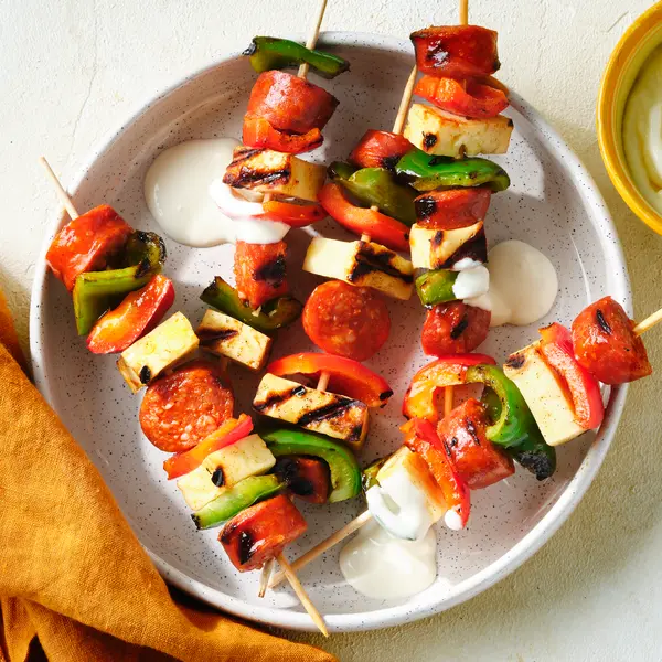 Chorizo-Spieße vom Grill