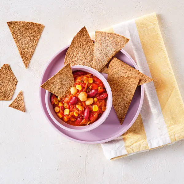 Wraps mit Chili und Bohnen