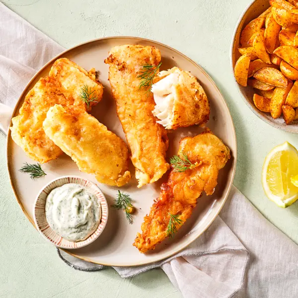 Familienfreundliches Fish & Chips