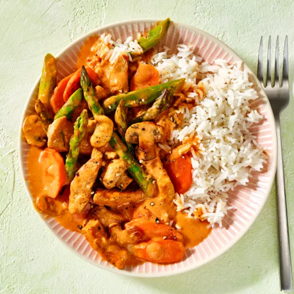 Geschnetzeltes Züricher Art mit Frühlingsgemüse