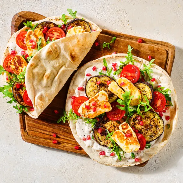 Halloumi-Wraps