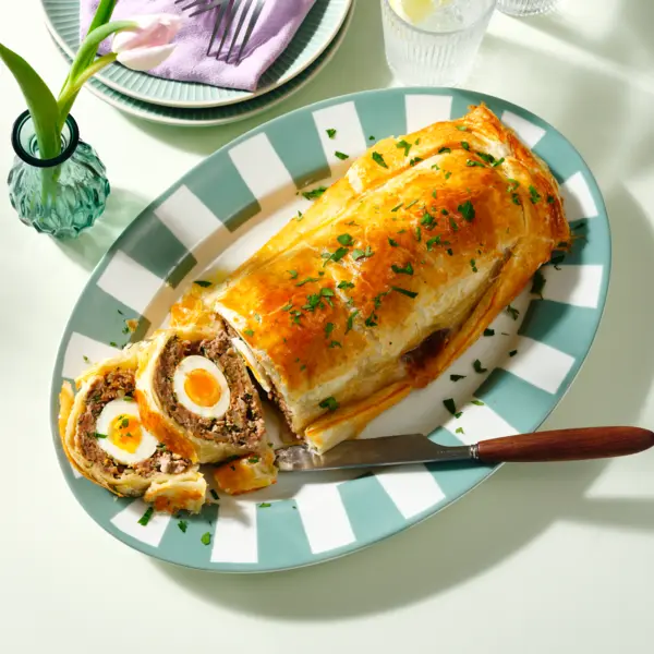 Falscher Hase im Blätterteig