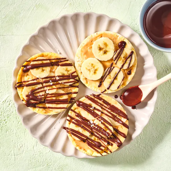 Maiswaffel-Bananen-Snack
