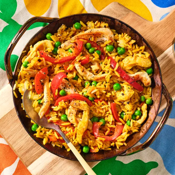Schnelle Paella mit Hähnchen