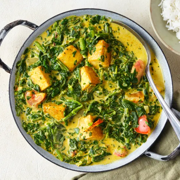 Spinat-Curry mit Tofu