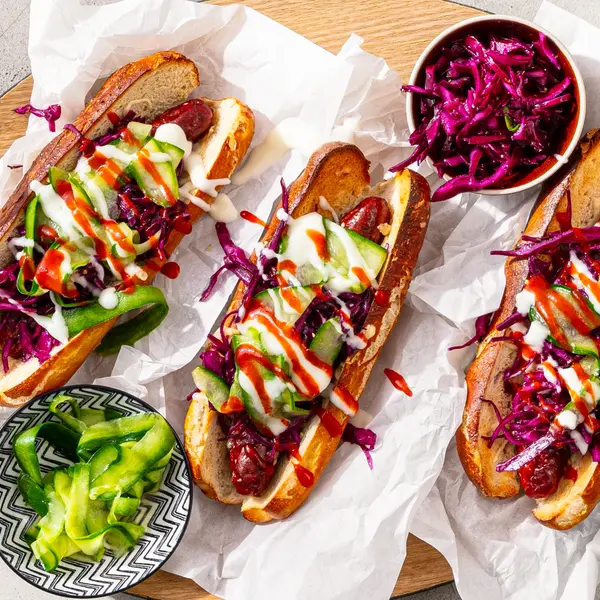 Hot Dogs auf die würzige Art