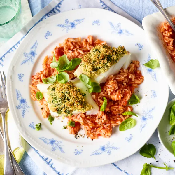 Schlemmerfilet mit Tomatenreis